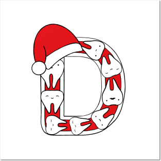 Letter D (Happimola Christmas Alphabet) Posters and Art